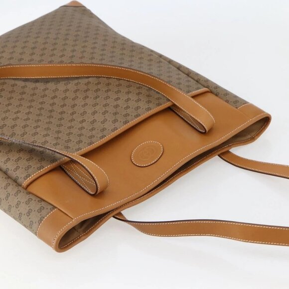 GUCCI Micro GG Supreme Tote Bag PVC Beige Gold - Picture 6 of 16
